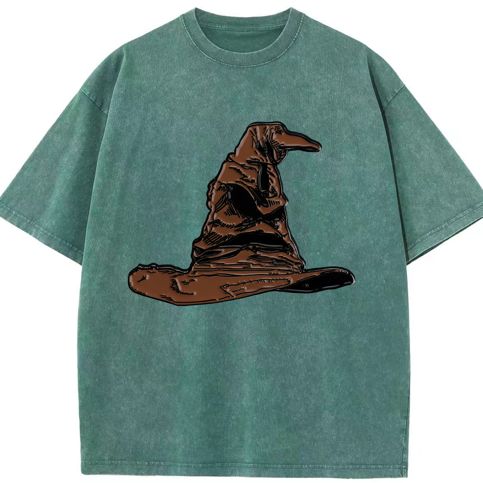 （画像用） Harry Potter ハリー・ポッターシリーズ 綿100% ヴィンテージ風 半袖Tシャツ（フロントプリント）